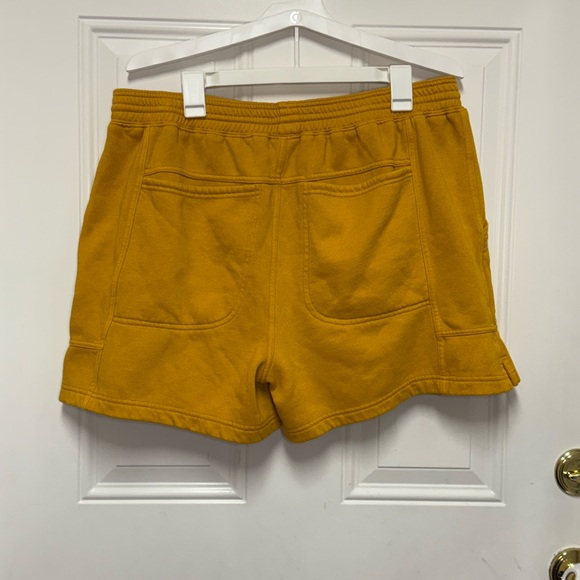 Daily Practice by Anthropologie Yellow Seamed Lounge Shorts Comfy Cozy Size XL - Picture 8 of 10